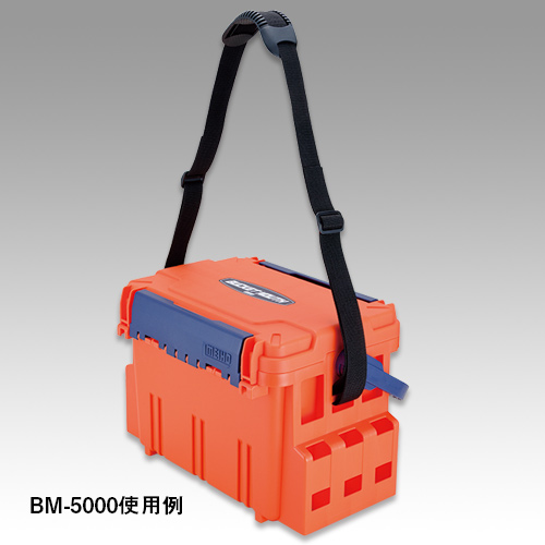 BM-5000へのメーカー使用例。ベルトだけの購入で箱が付属する意味ではありません。