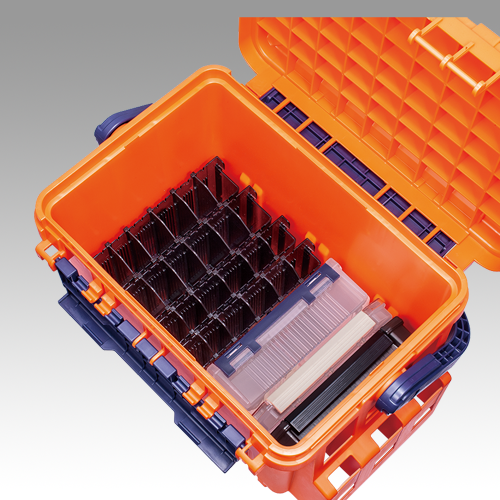 BM-3010 Dの商品ページに掲載された箱内の収納例。並んだ全ケースをD版の同梱品や寸法証明とは扱いません。